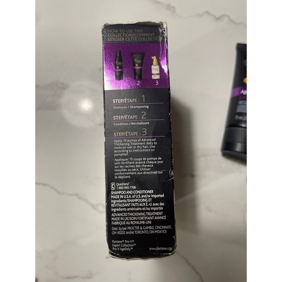Pantene Pro-v Expert Collection Age Defy Shampoo Conditioner Starter Kit 3 PC - Picture 5 of 9